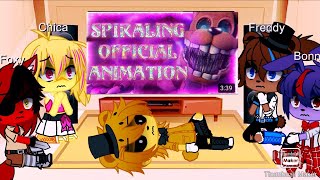 Fnaf 1 react to spiralling by JTFrag [upl. by Cacka]