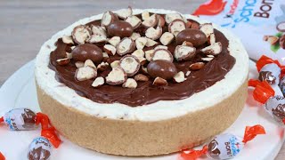 Kinder Schoko Bon Torte ganz einfach ohne Backen [upl. by Boycey]