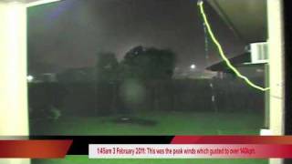 Severe Tropical Cyclone Yasi in Townsville 2 February 2011 Part 1 [upl. by Rep951]