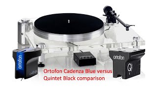 Ortofon Quintet Black vs Cadenza Blue MC cartridge comparison [upl. by Sivra]