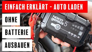 Autobatterie laden ohne abklemmen  in 5 Minuten erledigt mit diesen 8 einfachen Schritten [upl. by Hujsak]