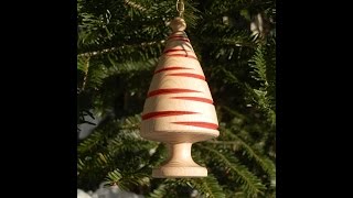 Turning a Christmas Tree Ornament [upl. by Weisburgh]