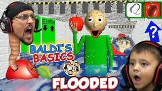 BALDI LOVES APPLES Flooded amp Foggy School Hallways FGTEEV 🍎 BALDIs BASICS FULL GAME [upl. by Dis683]