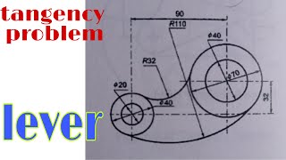 tangency problem how to construct a lever [upl. by Colpin]