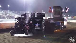 Italian Stallion Shakes Madera Speedway Multi Engine Modified Pulling Tractor Thrills Crowd [upl. by Notnef]