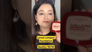 Loreal powder foundation loreal shortsvideo youtubeshorts [upl. by Oahc]