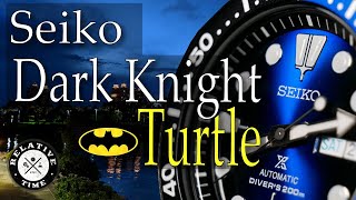 The Turtle Gotham Deserves  Seiko Dark Knight Turtle Review  SRPC25J1 SRPF15K1 [upl. by Elletsyrc]