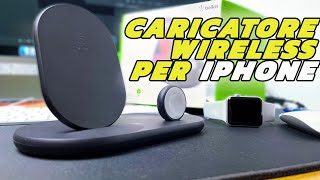 Caricatore 3 in 1 wireless per iPhone  Belkin [upl. by Nyhagen]