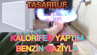 BENZİN GAZI İLE KOMBİ KALORİFER YAKMAK benzingazı kalorifer kombi [upl. by Novert]