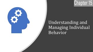 Understanding and Managing Individual Behavior  Chapter 15 [upl. by Esiuqram]