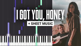 I Got You Honey  Ocie Elliott  Piano Tutorial  Sheet Music amp MIDI [upl. by Ayak]