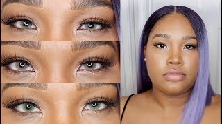 MY COLORED CONTACTS  Solotica Hidrocor Mel Ocre amp Ambar Comparison  Kayla Jay [upl. by Rick]