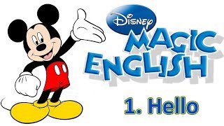 Magic English 1  Hello  ENGLISH WITH CARTOONS FOR KIDS [upl. by Matless]