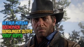 Arthur Morgan Gunslinger Outfit Scenepack chapter 2 1080p 60fps [upl. by Sivaj]