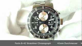 Fortis B42 Stratoliner Chronograph Automatik 6651011 M wwwolfertco [upl. by Atsylak]