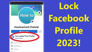 How to Lock Facebook Profile 2024  Howtosolveit [upl. by Tullius545]