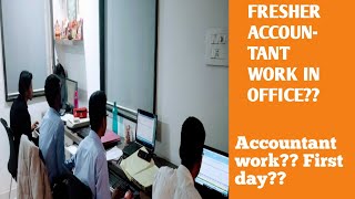 FRESHER ACCOUNTANT WORK IN OFFICE CA FIRM  WORK IN OFFICE [upl. by Oirramaj]