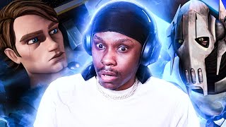 FIRST TIME WATCHING STAR WARS  STAR WARS THE CLONE WARS EPISODE S1 13 REACTION [upl. by Aryc]