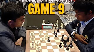 An absolutely stunning quiet move by Praggnanandhaa  Game 9 [upl. by Erapsag]