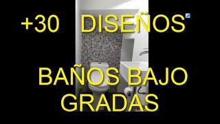 quotBAÑOS MEDIO BAÑO EN GRADASquot medio baño debajo de las gradasbaño pequeño en una gradas [upl. by Hanafee743]