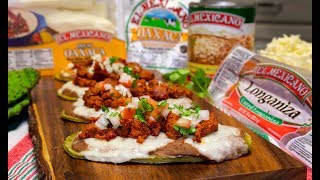 Molletes de Nopal  Longaniza Recipe  El Mexicano® [upl. by Gilberta]