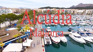 Beautiful Alcúdia Beach  Mallorca  DJI drone video 4K [upl. by Okihcim]