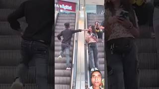 Face Touching prank 🙈😍 In Escalator shorts shortsfeed funnyprank funny viral trending yt [upl. by Bekha]