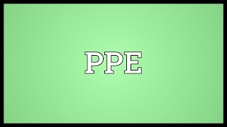 PPE Meaning [upl. by Thackeray197]