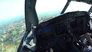 Boeing 737 MAX9 Cockpit Takeoff and landing [upl. by Alletneuq]