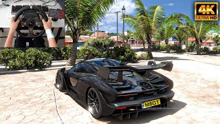 1100HP McLaren Senna  Forza Horizon 5  Logitech G920 Gameplay logitechg920 fh5 4kgameplay [upl. by Nesnej983]