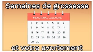 Les semaines de grossesse gestation et vos options davortement  Ami explique lavortement [upl. by Alliehs]