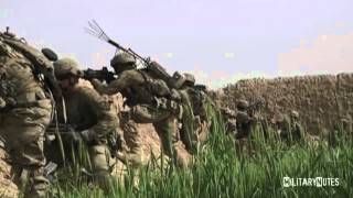 COMBAT FOOTAGE Soldiers attack Taliban positions during patrol [upl. by Gittel466]