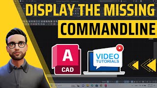 How to display the missing command line in AutoCAD [upl. by Kalvin]