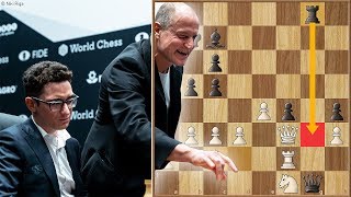 The Harrelson Blunder  Caruana vs Carlsen 2018  Game 1 [upl. by Lauri149]