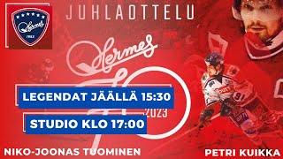 Hermes Juhlaottelu 70 vuottaa  Legendat jäällä studio [upl. by Anotyal502]