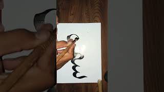 Arabic calligraphy art simple and easy [upl. by Norod]