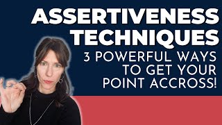 Assertiveness Techniques These are the only 3 you will ever need [upl. by Mart422]