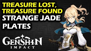 Strange Jade Plates Locations amp Final Ruin Location  Treasure Lost Treasure Found  Genshin Impact [upl. by Nuawad]