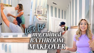 Fixing the WORST BATHROOM EVER EXTREME BATHROOM MAKEOVER DIY HOME DECORATING IDEAS [upl. by Lednew]