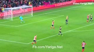 Southampton 1  0 Arsenal Cuco Martina 26122015 [upl. by Teodor]