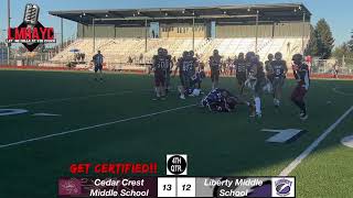 LMHAYC Presents Middle School Fade 💈 Cedarcrest vs Liberty [upl. by Urd]