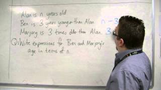 GCSE Maths from Scratch 1301 Forming Algebraic Expressions [upl. by Araas]