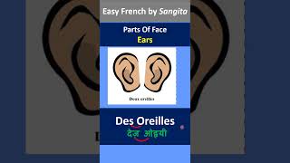 Body Parts French Vocabulary  Ears nose etc In Frenchfrenchbodyparts frenchvocabulary [upl. by Vish]