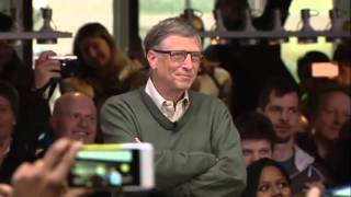 Bill Gates welcomes Satya Nadella Microsoft CEO [upl. by Naihs280]