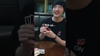 Felix and Bangchan playing uno 😭😭 skz boyband kpop straykids felix bangchan [upl. by Sacrod163]