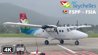 Experience the Desire of Air Seychelles DHC6 Twin Otter Flight Report in 4K [upl. by Elpmid]