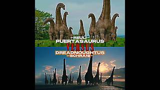 Puertasaurus vs Dreadnoughtus and Alamosaurus edit sauropod dinosaurs prehistoricplanet [upl. by Tini]