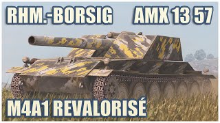 RhmBorsig WT AMX 13 57 amp M4A1 Revalorisé • WoT Blitz Gameplay [upl. by Hplodnar]