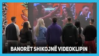 Banorët shikojnë videoklipin e këngës së përgatitur për Big Brother VIP Kosova 2 [upl. by Nylatsirhc]