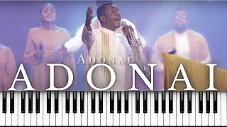 ADONAI Piano Tutorial  Nathaniel Bassey [upl. by Aimac103]